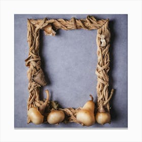 Frame With Pears Canvas Print