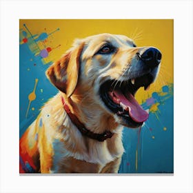 Labrador Retriever Playful Canvas Print