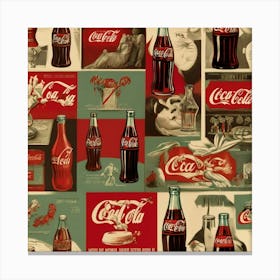 Default Default Vintage And Retro Coca Cola Advertising Aestet 0 Canvas Print