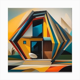 House Of Shapes Canvas Print
