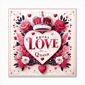 Royal Love Canvas Print