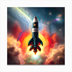 Through the Cosmos Canvas Print