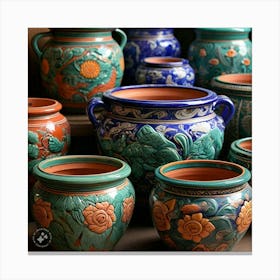 Pottery Vases Canvas Print