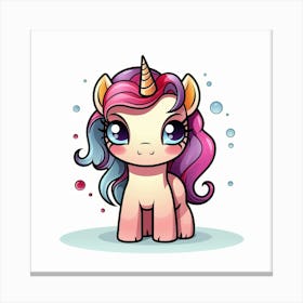 Cute Unicorn 289 Canvas Print