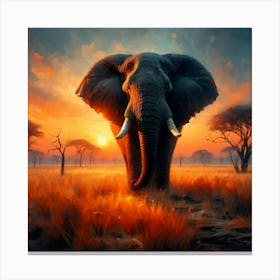 Wild Animal Illustration 252 Canvas Print