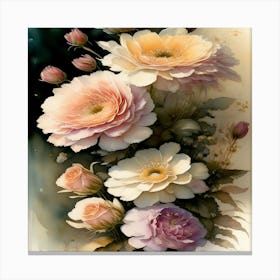 Peonies Canvas Print