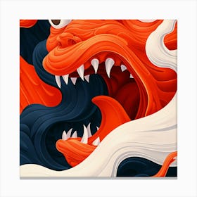 Asian Demon Canvas Print