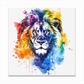 Rainbow Lion Leinwandbild