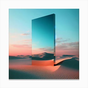 Mirror In The Desert Canvas Print