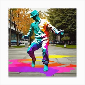 Dancer On The Street Canvas Print