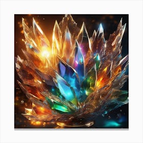 Fire Broken Glass Effect No Background Stunning Something That Even Doesnt Exist Mythical Bei Canvas Print