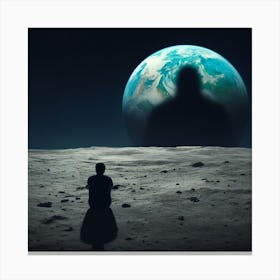 Man On The Moon Canvas Print