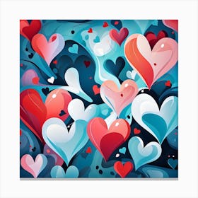 Valentine'S Day Background 3 Canvas Print