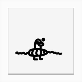 Water Ducky Canvas Print