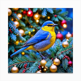 Christmas Bird Canvas Print