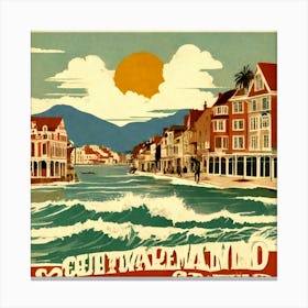 Travel poster Canvas Print