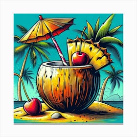 Tropical cocktail 11 Canvas Print