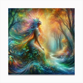 Musa rainbow colors Canvas Print