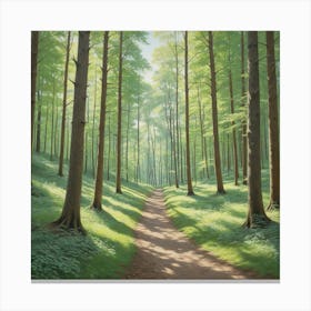 Path Through The Woods 3 Canvas Print