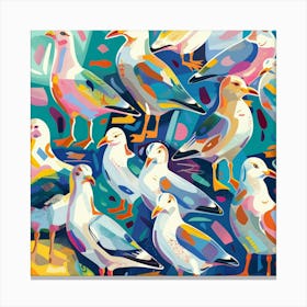 Seagulls 8 Canvas Print