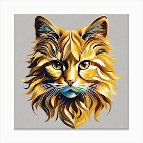 Golden Cat 25 Canvas Print