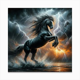 Lightning Horse 31 Canvas Print