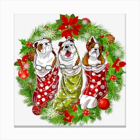 Christmas Tree Xmas Pajama Bulldog Dog Lover Toile