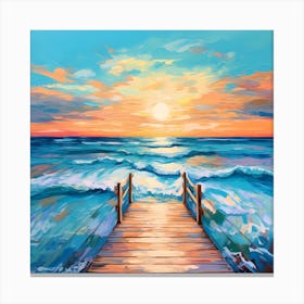 Azure Melody: Coastal Harmony Canvas Print