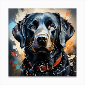 Black Labrador Retriever 7 Canvas Print