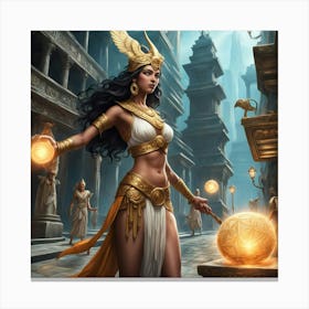 Egyptian Goddess 18 Canvas Print