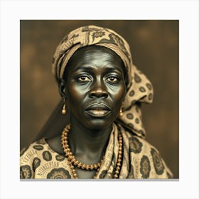 Portrait Of African Woman 2 Canvas Print