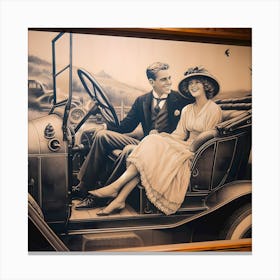 Dating Automotive Style-1928 ~Reimagined 13 Canvas Print