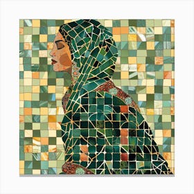 Mosaic Woman Canvas Print