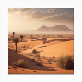 Desert Landscape - Desert Stock Videos & Royalty-Free Footage 34 Canvas Print