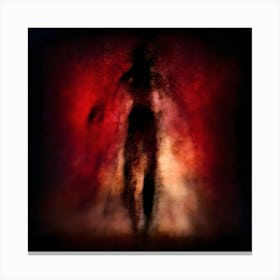 hidden scary person Canvas Print