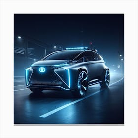 Futuristic Toyota Car 1 Canvas Print