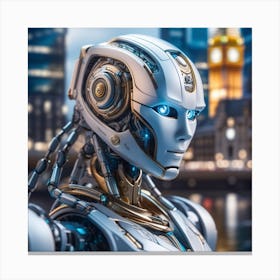 Futuristic Robot 33 Canvas Print