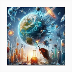 Planet Of The Scientists Canvas Print