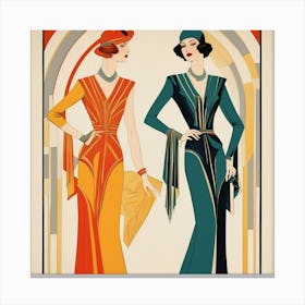 Deco Women Canvas Print