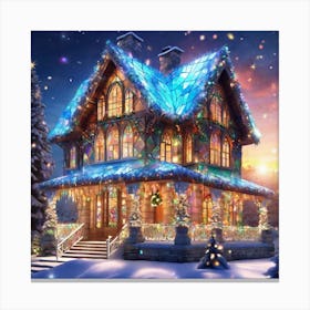 Christmas House 37 Canvas Print