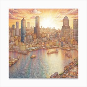 Sydney Cityscape 1 Canvas Print