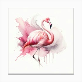 Pink Flamingo 1 Canvas Print