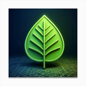 Green Leaf 1 Canvas Print