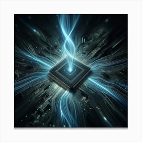 Cpu AI chip Canvas Print