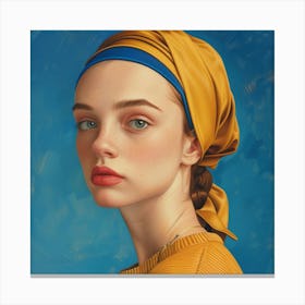 Portrait Of A Young Woman 1 Canvas Print