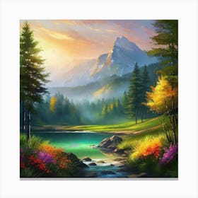 Landscape Painting 220 Canvas Print