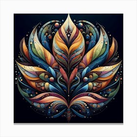 Symmetric Leaf Canvas Print