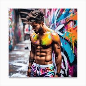 Graffiti Man 9 Canvas Print