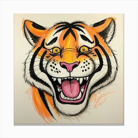 Tiger Head Canvas Print