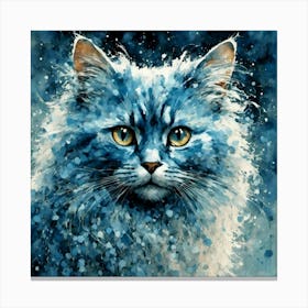 Blue Cat 1 Canvas Print